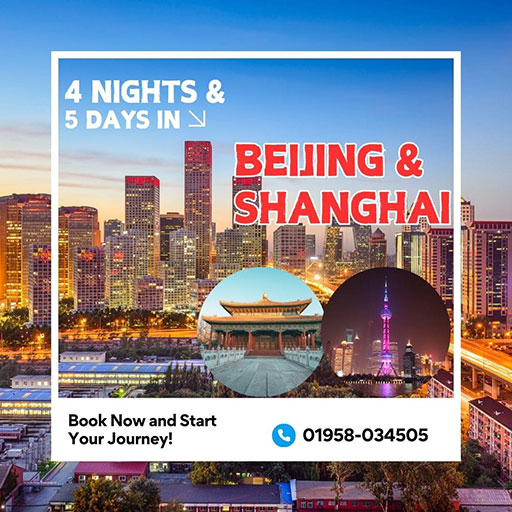 Bangladesh to Beijing Shanghai tour - 4 Nights 5day China Package by M&NHolidays