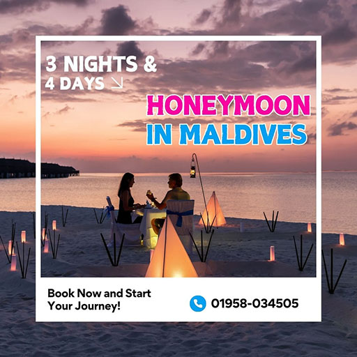 Maldives Luxury Honeymoon Package from Bangladesh - 3N / 4D Trip by M&N Holidays