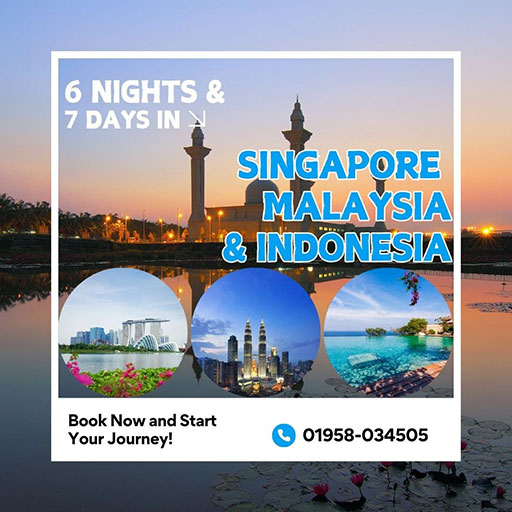 Bangladesh to Indonesia Singapore Malaysia Tour Package - 6N 7D Trip by M&N
